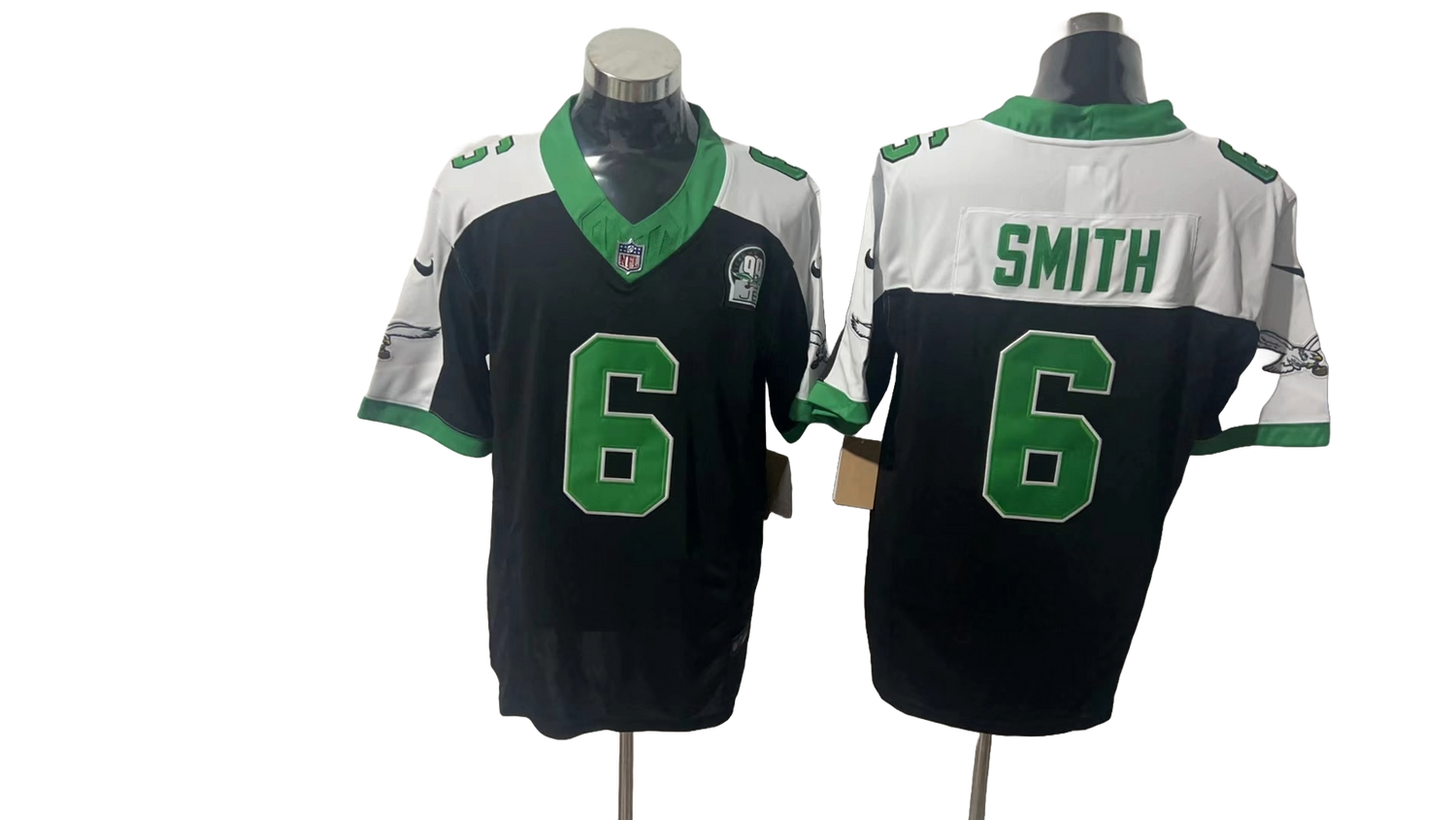 Philadelphia Eagles 6 White &amp; Dark Blue Three Generations of Gratitude Jersey NFL