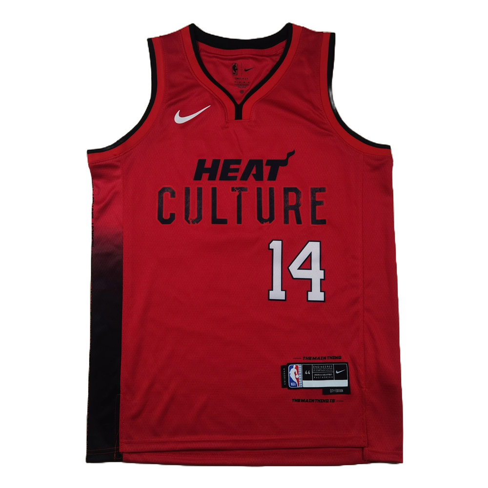 Miami Heat 14 Red City Edition Jersey NBA
