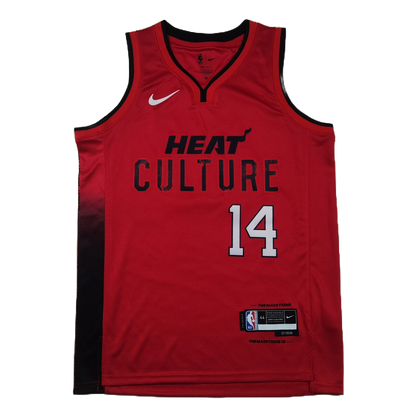 Miami Heat 14 Red City Edition Jersey NBA