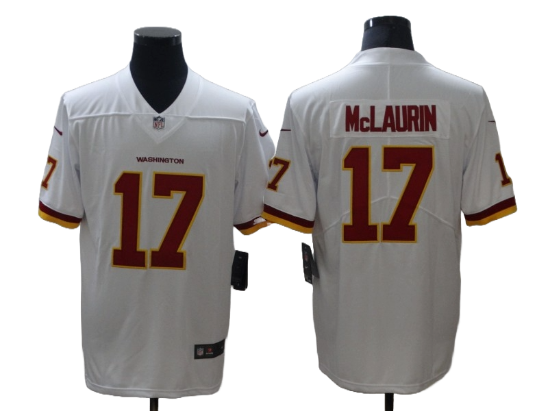 Washington Commanders 17 White Commanders Jersey NFL