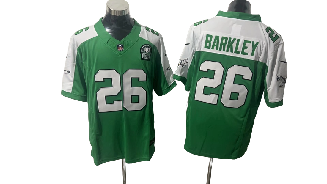 Philadelphia Eagles 26 White &amp; Green Three Generations of Gratitude Jersey NFL