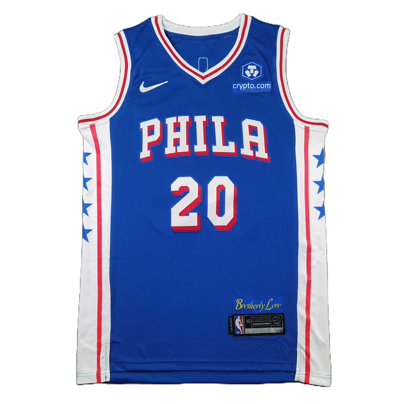 Philadelphia 76ers 20 blue Jersey NBA