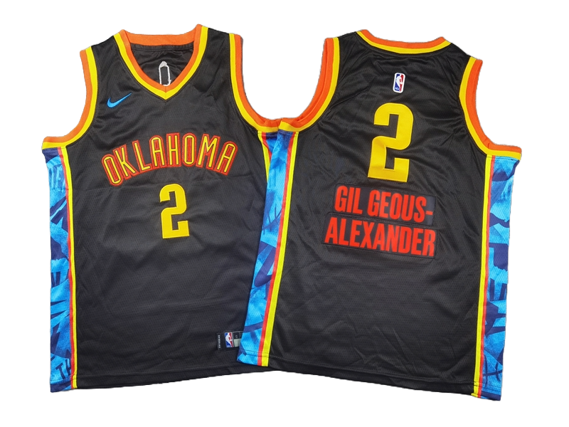 Oklahoma City Thunder 2 Black Jersey NBA