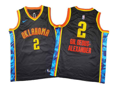 Oklahoma City Thunder 2 Black Jersey NBA