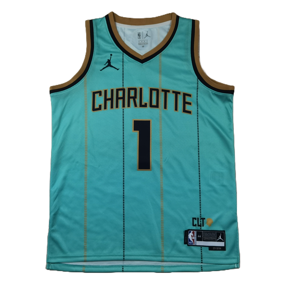 Charlotte Hornets 1 Green City Edition Jersey NBA