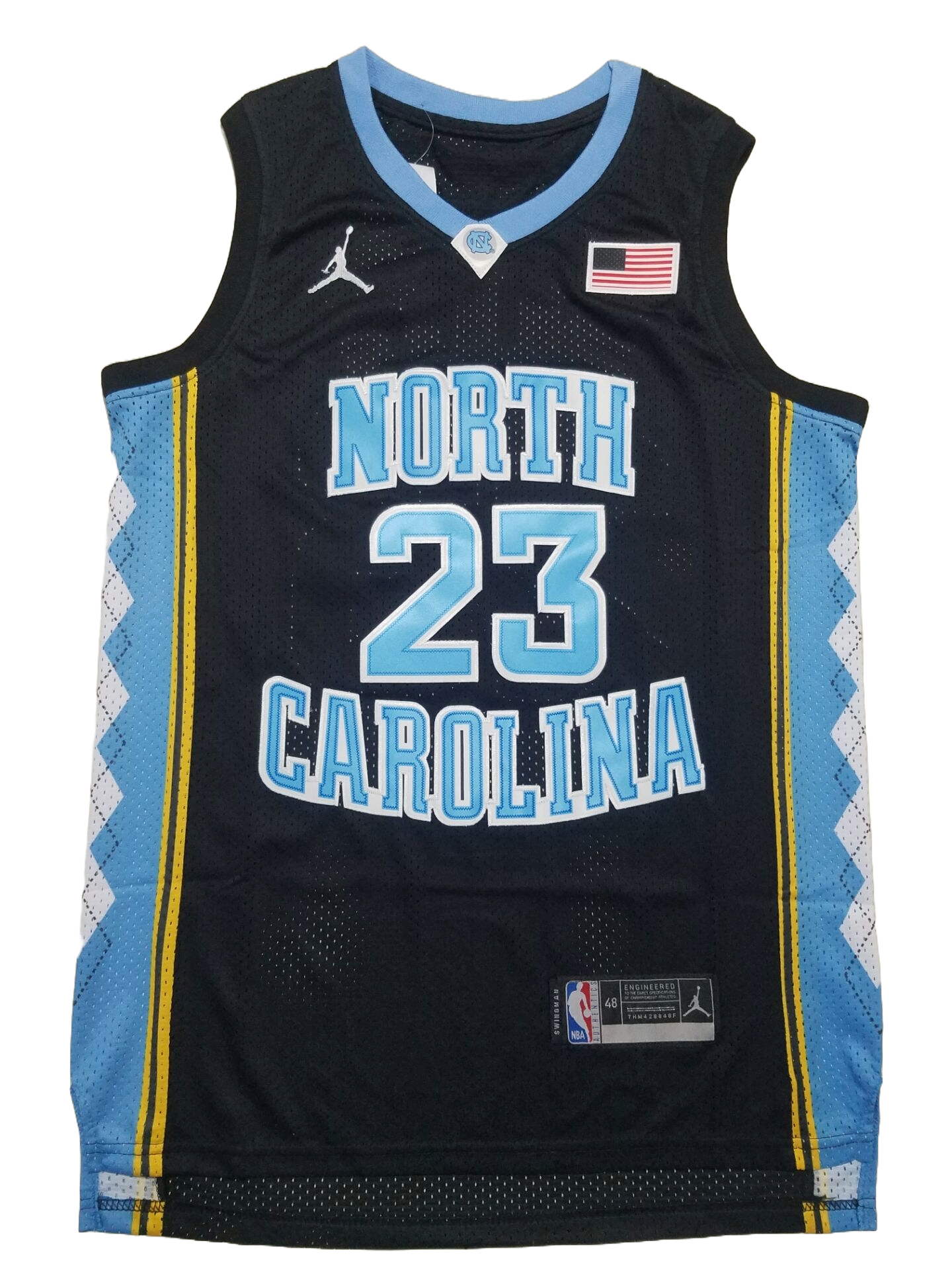 North Carolina 23 Black Jersey NBA