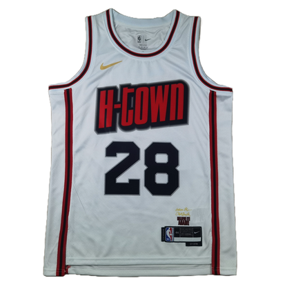 Houston Rockets 28 White City Edition Jersey NBA