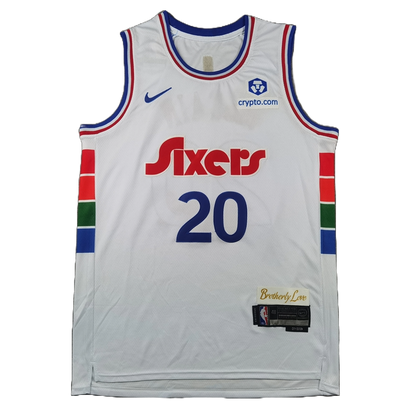 Philadelphia 76ers 20 White City Edition Jersey NBA