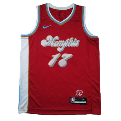 Memphis Grizzlies 17 Red City Edition Jersey NBA