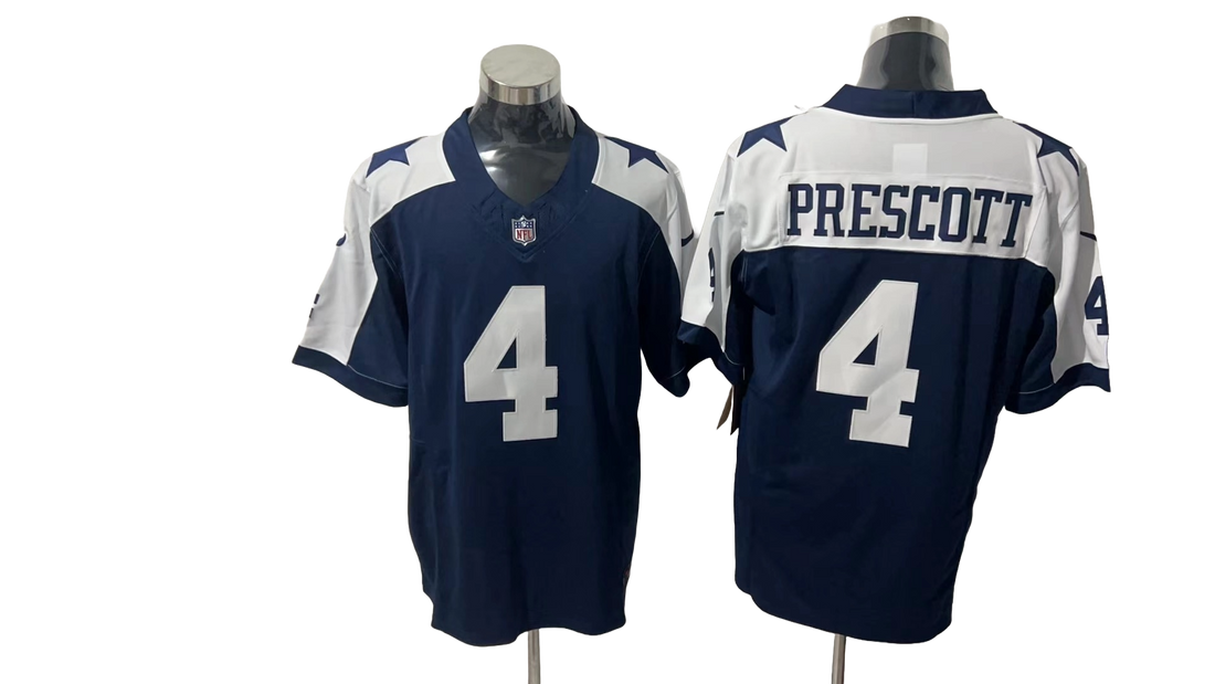 Dallas Cowboys 4 White &amp; Dark Blue Three Generations of Gratitude Jersey NFL