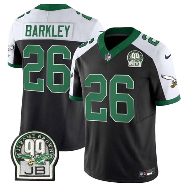 Philadelphia Eagles 26 White &amp; Black Three Generations of Gratitude Jersey NFL