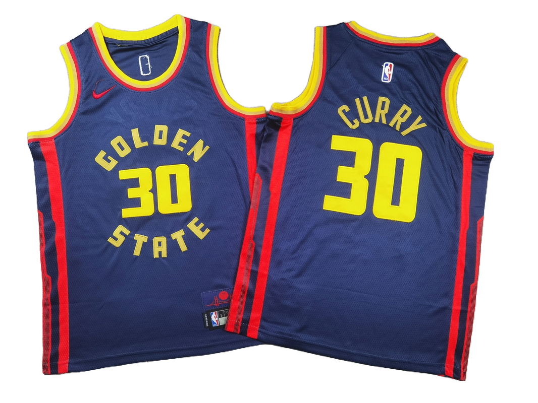 Golden State Warriors 30 Dark Blue City Edition Jersey NBA