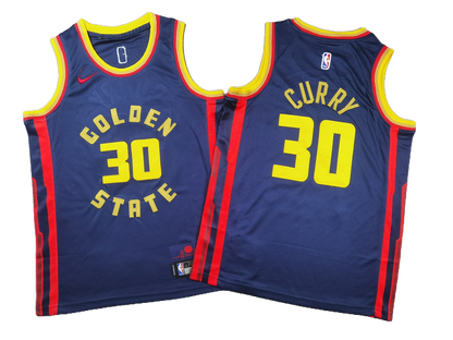 Golden State Warriors 30 Dark Blue City Edition Jersey NBA