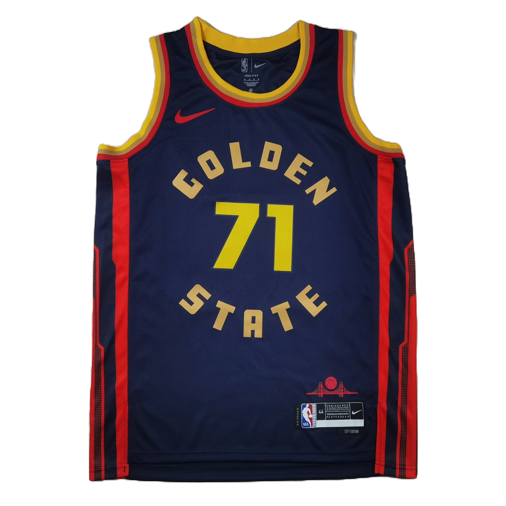Golden State Warriors 71 Dark Blue City Edition Jersey NBA