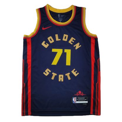 Golden State Warriors 71 Dark Blue City Edition Jersey NBA