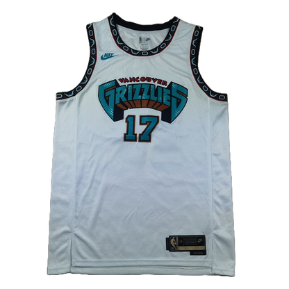 Memphis Grizzlies 17 Classic White Jersey NBA