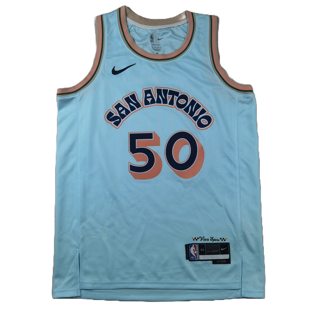 San Antonio Spurs 50 Ice Blue City Edition Jersey NBA