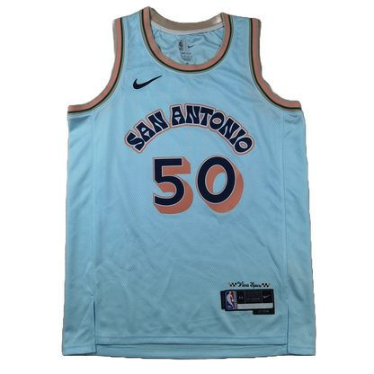 San Antonio Spurs 50 Ice Blue City Edition Jersey NBA