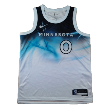 Minnesota Timberwolves 0 White City Edition Jersey NBA