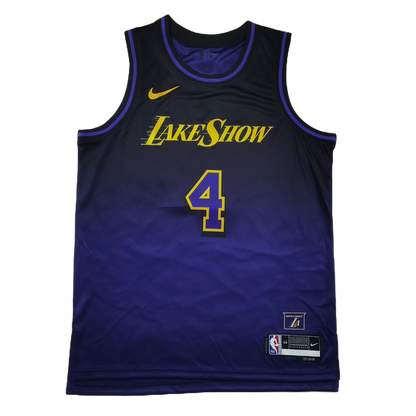 Los Angeles Lakers 4 Purple City Edition Jersey NBA