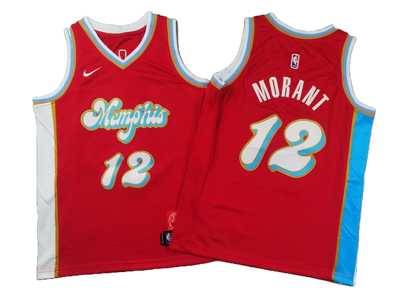 Memphis Grizzlies 12 Red City Edition Jersey NBA