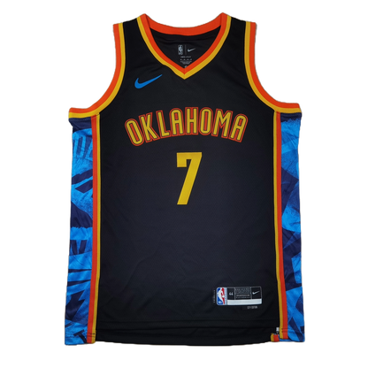 Oklahoma City Thunder 7 Black City Edition Jersey NBA