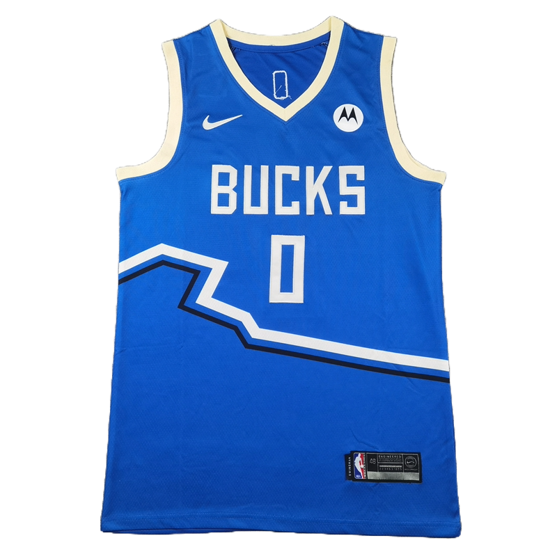 Milwaukee Bucks 0 Blue City Edition Jersey NBA