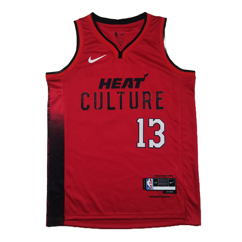 Miami Heat 13 Red City Edition Jersey NBA