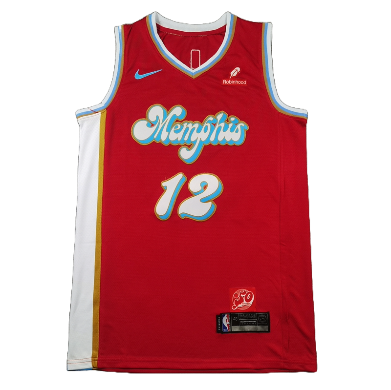 Memphis Grizzlies 12 Red City Edition Jersey NBA