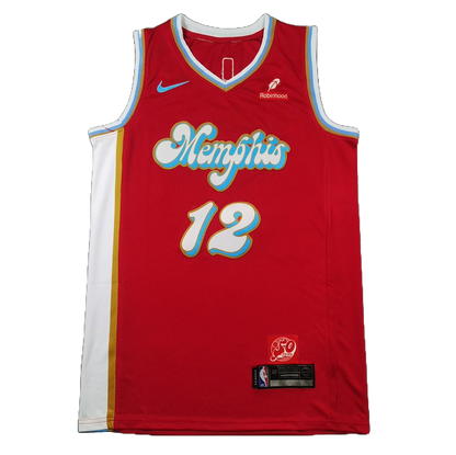 Memphis Grizzlies 12 Red City Edition Jersey NBA