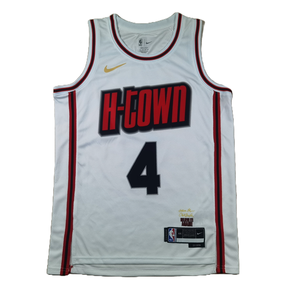 Houston Rockets 4 White City Edition Jersey NBA