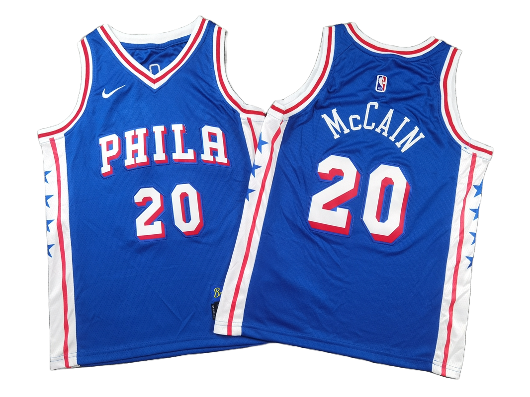 Philadelphia 76ers 20 blue Jersey NBA