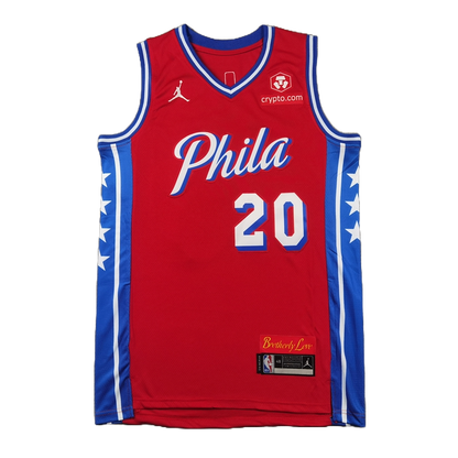 Philadelphia 76ers 20 red Jersey NBA