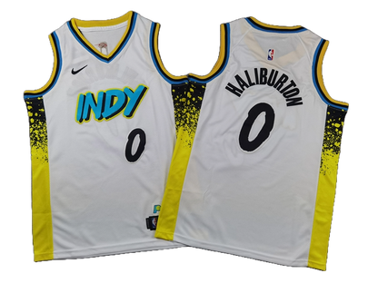 Indiana pacers 0 White City Edition Jersey NBA