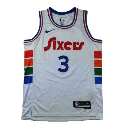 Philadelphia 76ers 3 White City Edition Jersey NBA