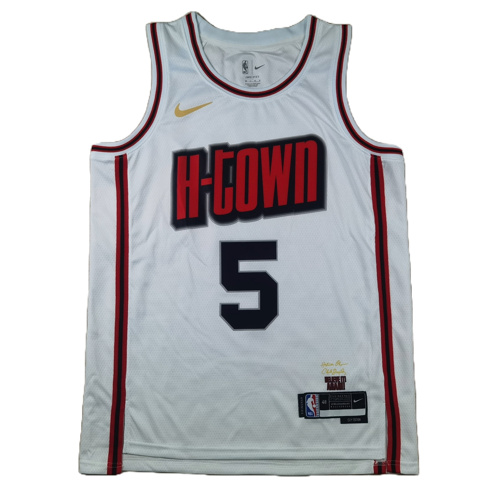 Houston Rockets 5 White City Edition Jersey NBA