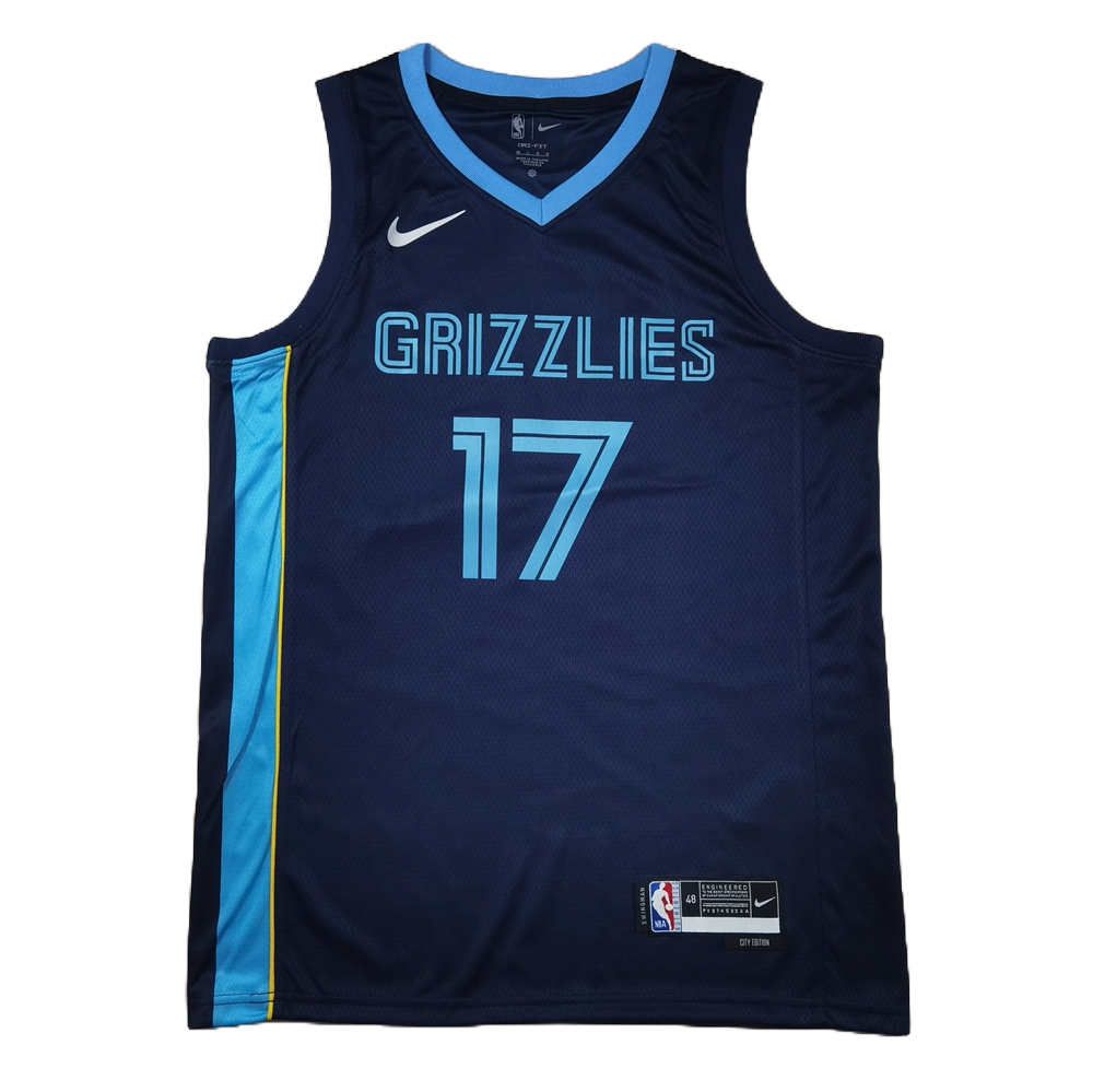 Memphis Grizzlies 17 Dark Blue Jersey NBA