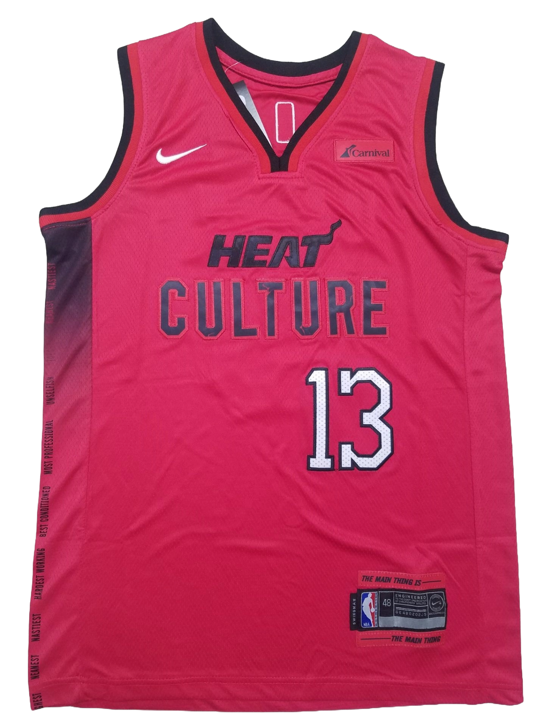 Miami Heat 13 Red City Jersey NBA