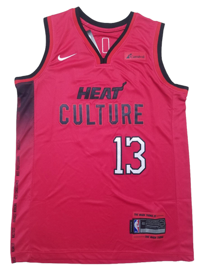Miami Heat 13 Red City Jersey NBA