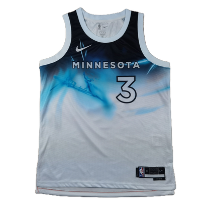 Minnesota Timberwolves 3 White City Edition Jersey NBA