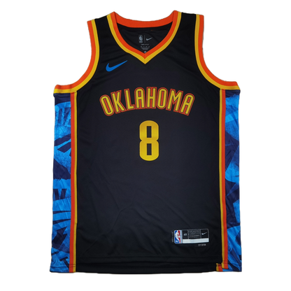 Oklahoma City Thunder 8 Black City Edition Jersey NBA