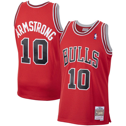 Mens Chicago Bulls B.J. Armstrong Mitchell &amp; Ness Red 1990-91 Hardwood Classics Swingman Jersey