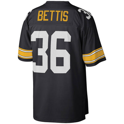 Mens Pittsburgh Steelers Jerome Bettis Mitchell &amp; Ness Black Retired Player Vintage Jersey