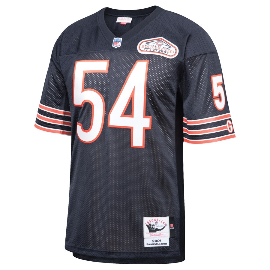 Brian Urlacher Chicago Bears Mitchell &amp; Ness 2001   Retired Player Jersey - Navy