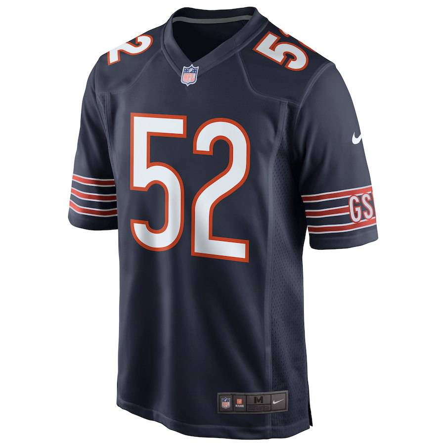 Chicago Bears Khalil Mack Mens Nike Navy Game Jersey