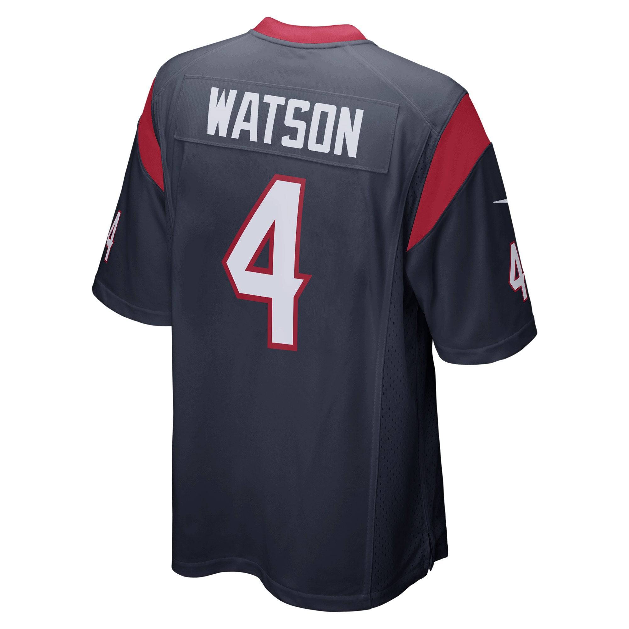 Youth Houston Texans Deshaun Watson Nike Navy Game Jersey