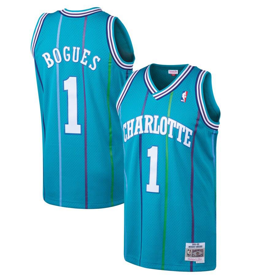 Men’s Muggsy Bogues Charlotte Hornets 1992-93 Swingman Jersey By Mitchell &amp; Ness