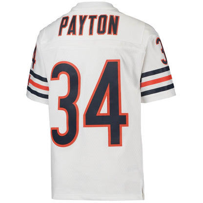 Youth Chicago Bears Walter Payton Mitchell &amp; Ness White 1985 Retired Player Legacy Jersey