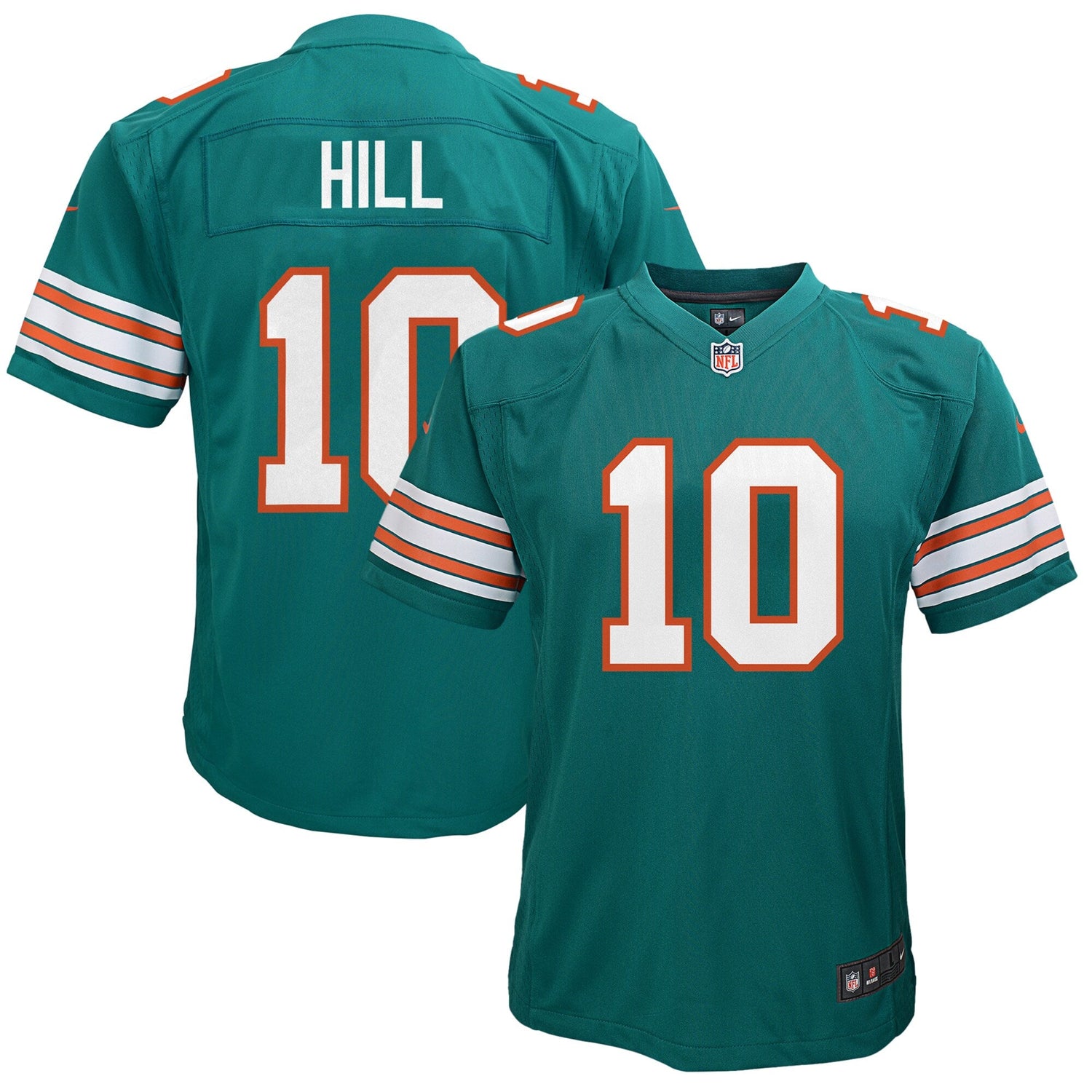 Youth Nike Tyreek Hill Throwback Aqua Miami Dolphins Game Jersey